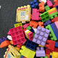Mega Bloks Various Blocks 1.7kg Bulk Lot with Thomas the Tank Bag