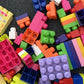 Mega Bloks Various Blocks 1.7kg Bulk Lot with Thomas the Tank Bag