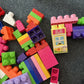 Mega Bloks Various Blocks 1.7kg Bulk Lot with Thomas the Tank Bag