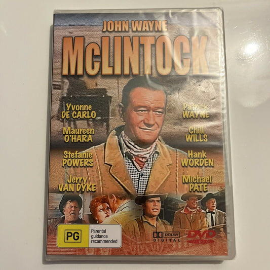 *New Sealed* McLintock! (DVD, 1963) John Wayne, Maureen O'Hara. All Regions