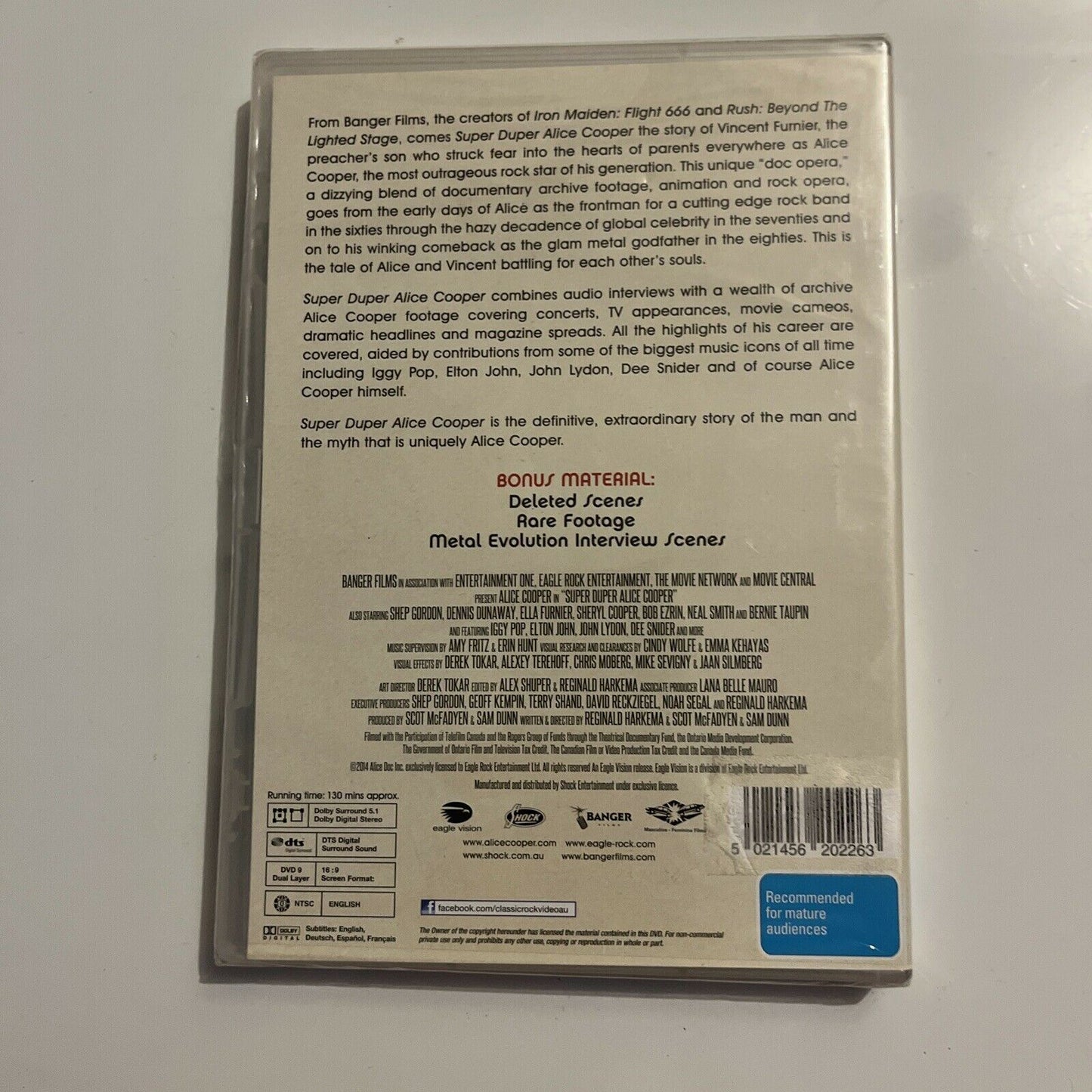 *New Sealed* Super Duper Alice Cooper (DVD, 2014) All Regions