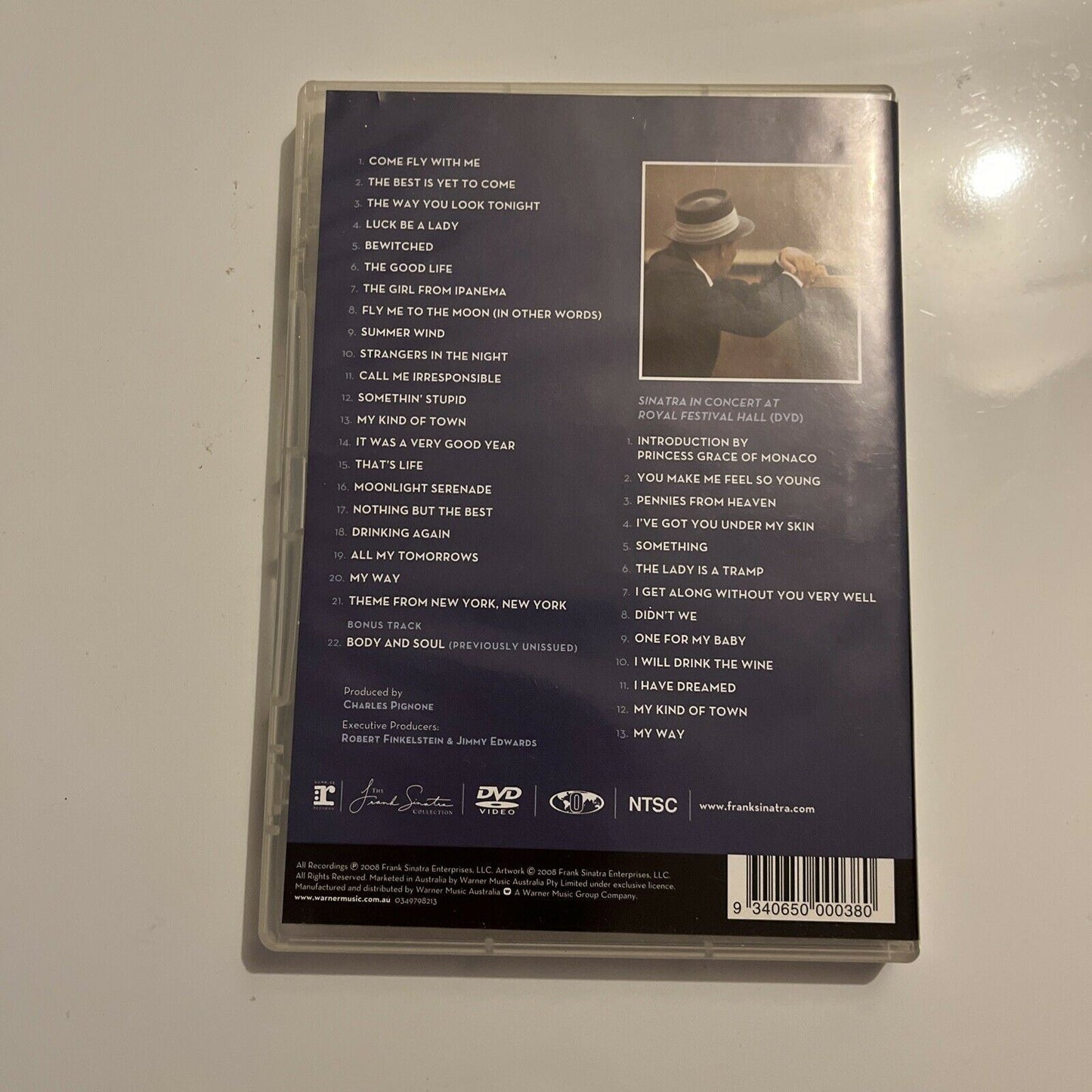 FRANK SINATRA - Nothing But The Best (DVD + CD, 2008, 2-Disc) All Regions