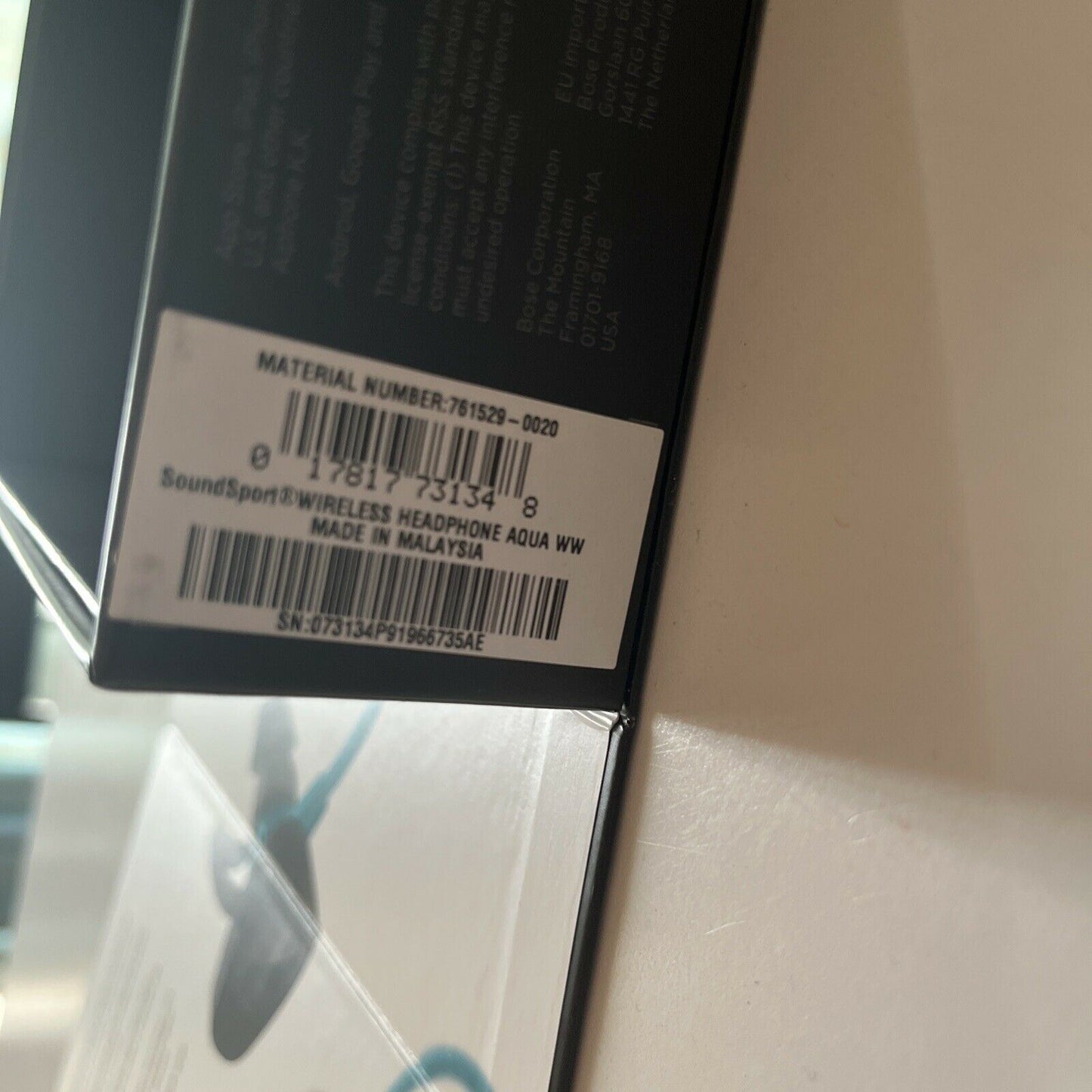 Bose SoundSport Bluetooth Wireless Earphone In-Ear Headphone Mint Condition