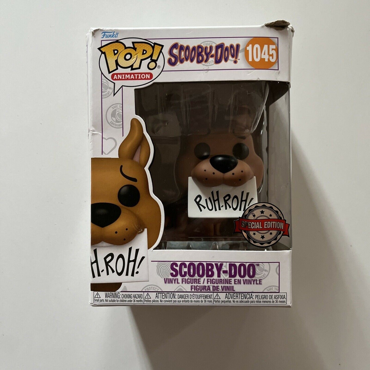 Scooby-Doo - Scooby-Doo with Ruh-Roh! Sign Pop! Vinyl Figure #1045