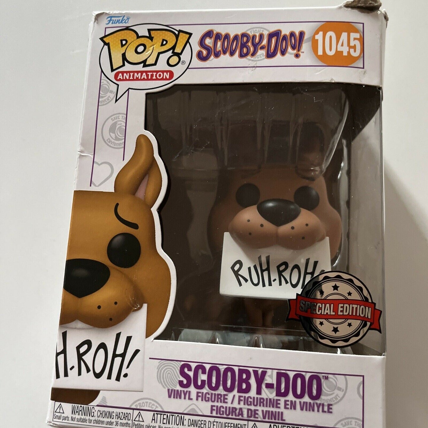 Scooby-Doo - Scooby-Doo with Ruh-Roh! Sign Pop! Vinyl Figure #1045