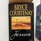 4x Bryce Courtenay Books: Four Fires, Whitethorn, Jessica, Brother Fish