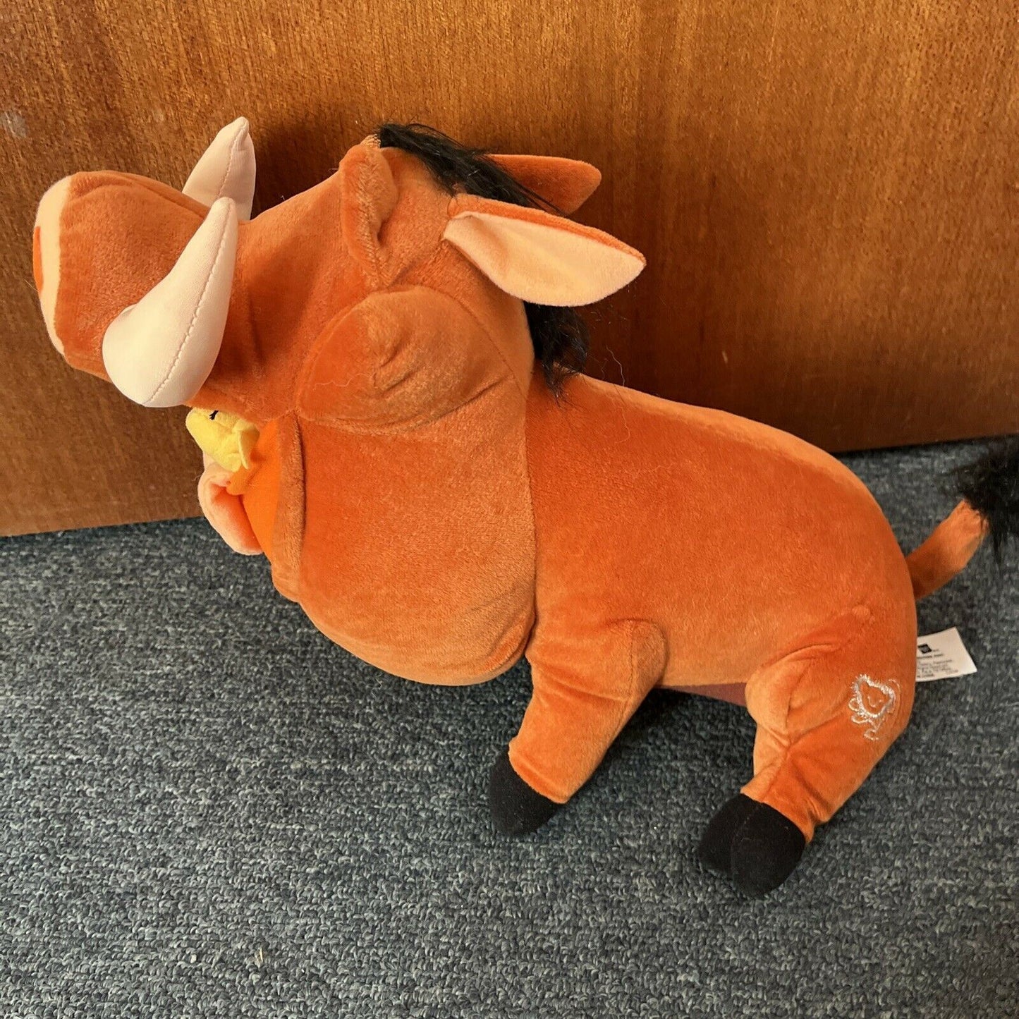 Feed Me Pumbaa - Disney Lion King Talking Plush Toy 2002 9" Hasbro