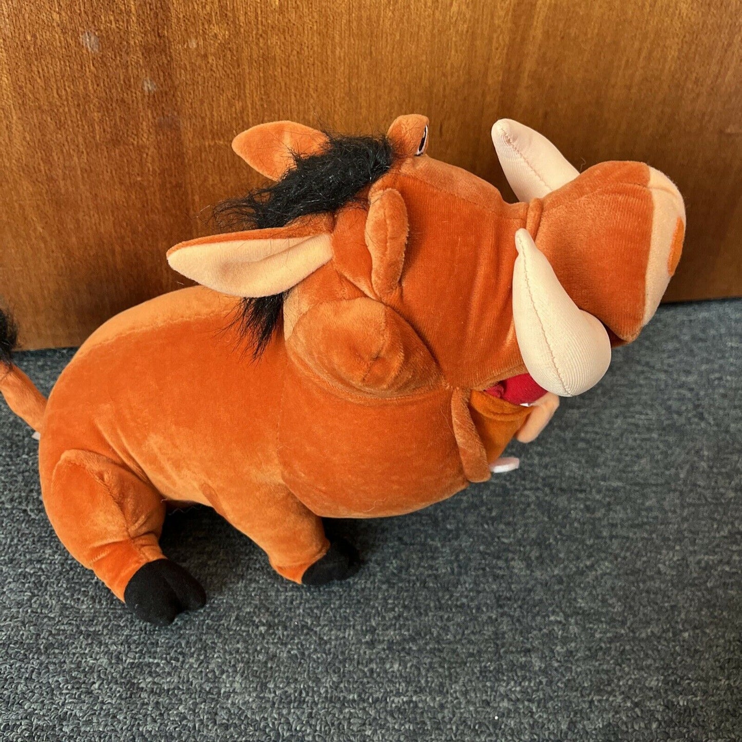 Feed Me Pumbaa - Disney Lion King Talking Plush Toy 2002 9" Hasbro