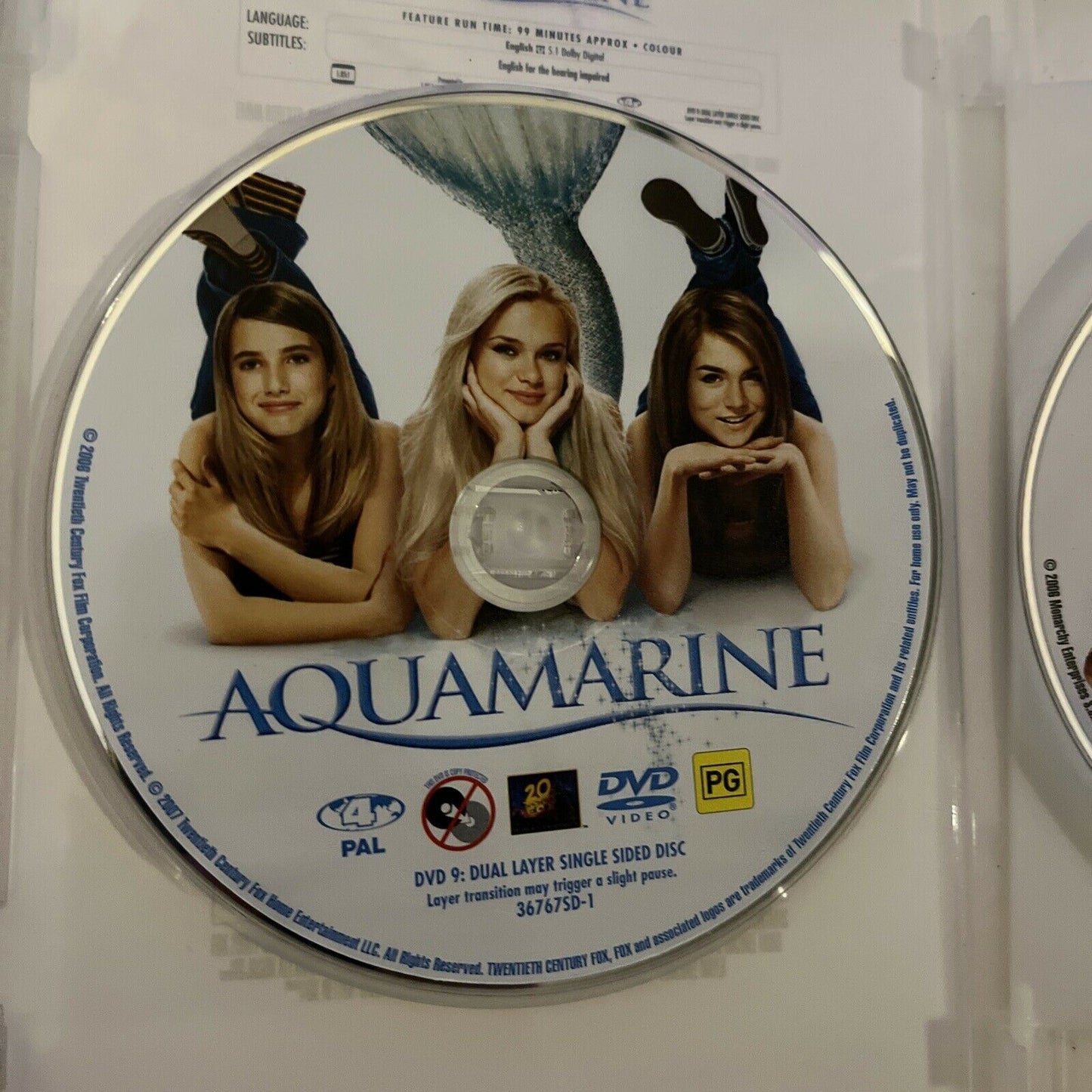 Aquamarine / Just My Luck / Flicka (DVD) Lindsay Lohan, Emma Roberts. Region 4