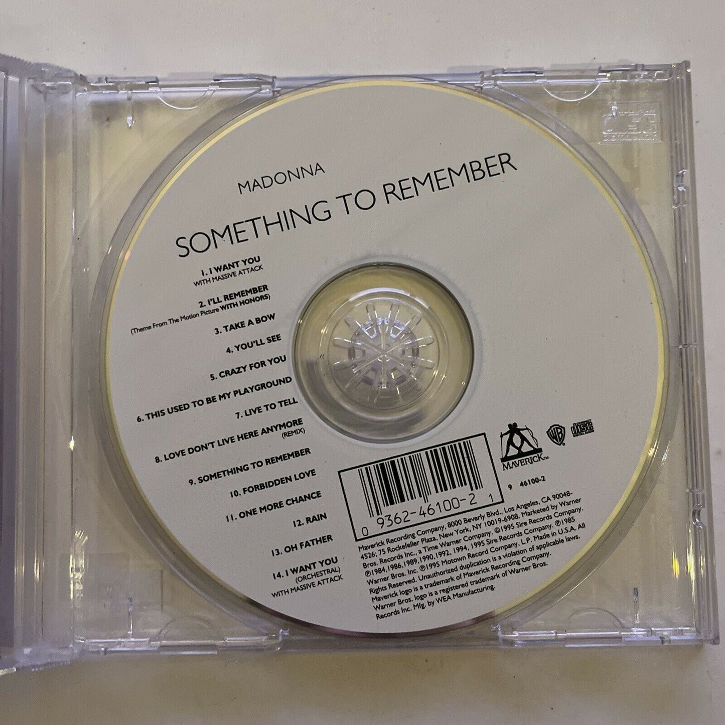 Something to Remember by Madonna (CD, 1995) Album