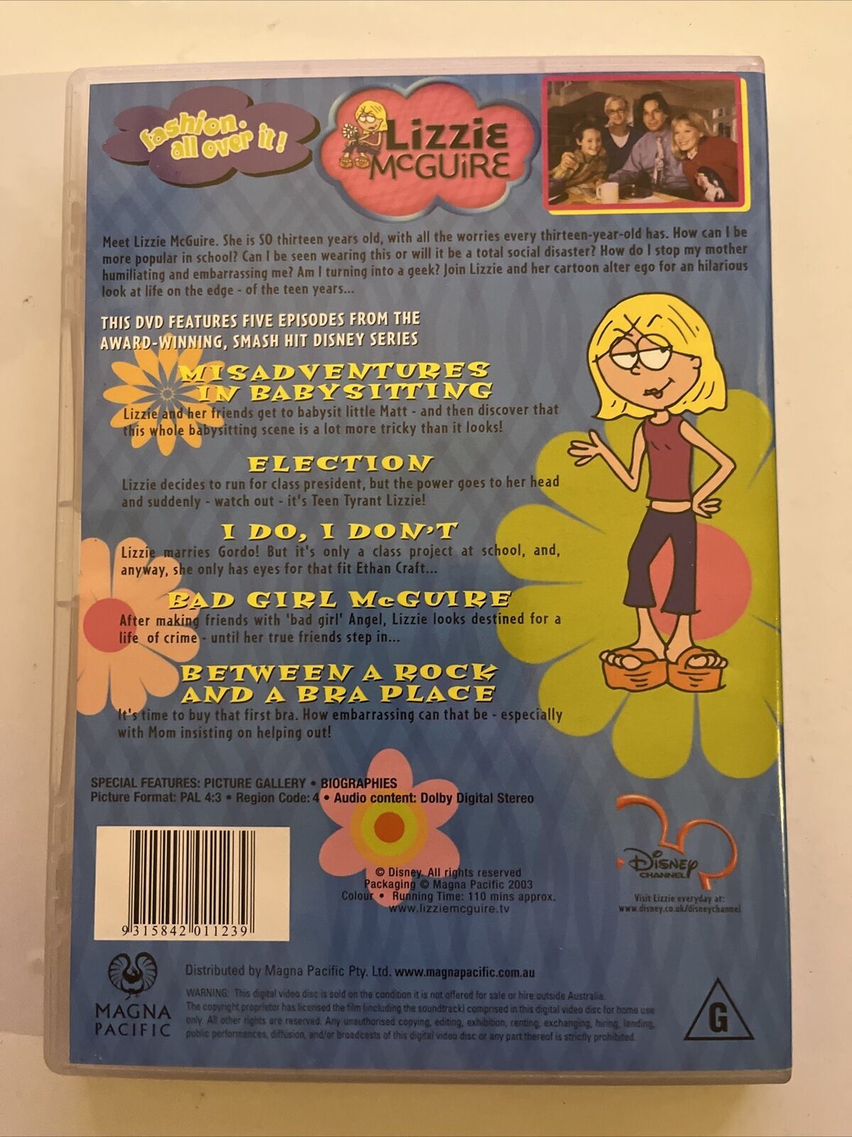 Lizzie McGuire - Misadventures in Babysitting (DVD, 2002) Hilary Duff. Region 4