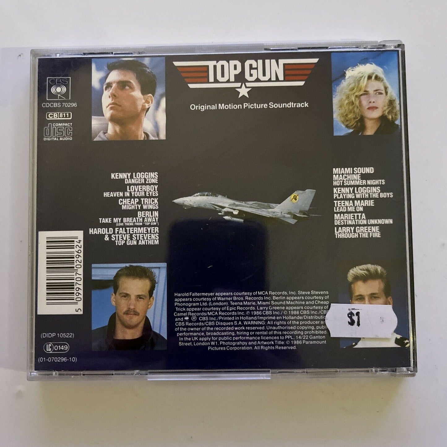 Top Gun - Original Motion Picture Soundtrack (CD, 1986) Album