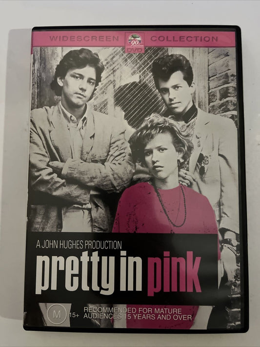 Pretty In Pink (DVD, 1986) Molly Ringwald, Harry Dean Stanton, Jon Cryer Region4