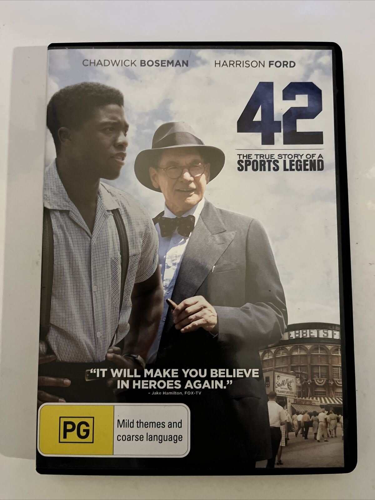 42 (DVD, 2013) Chadwick Boseman, Harrison Ford, Nicole Beharie, Region 4