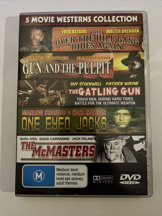 One Eyed Jacks, Gatling Gun, The Gun & the Pulpit, McMasters, Over the Hill DVD