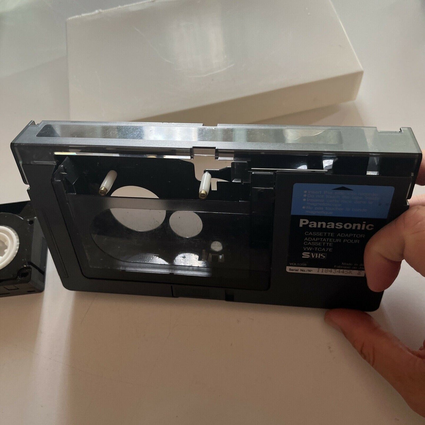 Panasonic Cassette Adaptor VQL5358 With VHS-C Cassette *For parts or repair*
