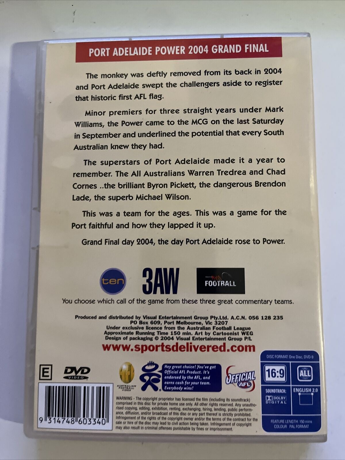 AFL Premiers 2004 - Port Adelaide Power (DVD, 2004) All Regions