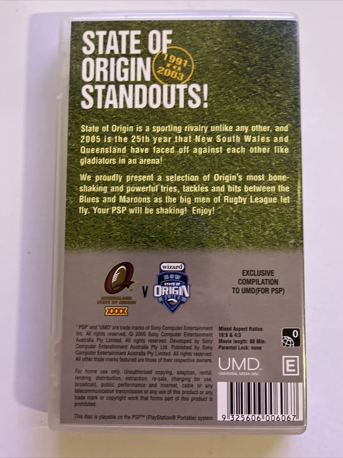 State Of Origin Standouts: 1991 to 2003 - PSP UMD FILM