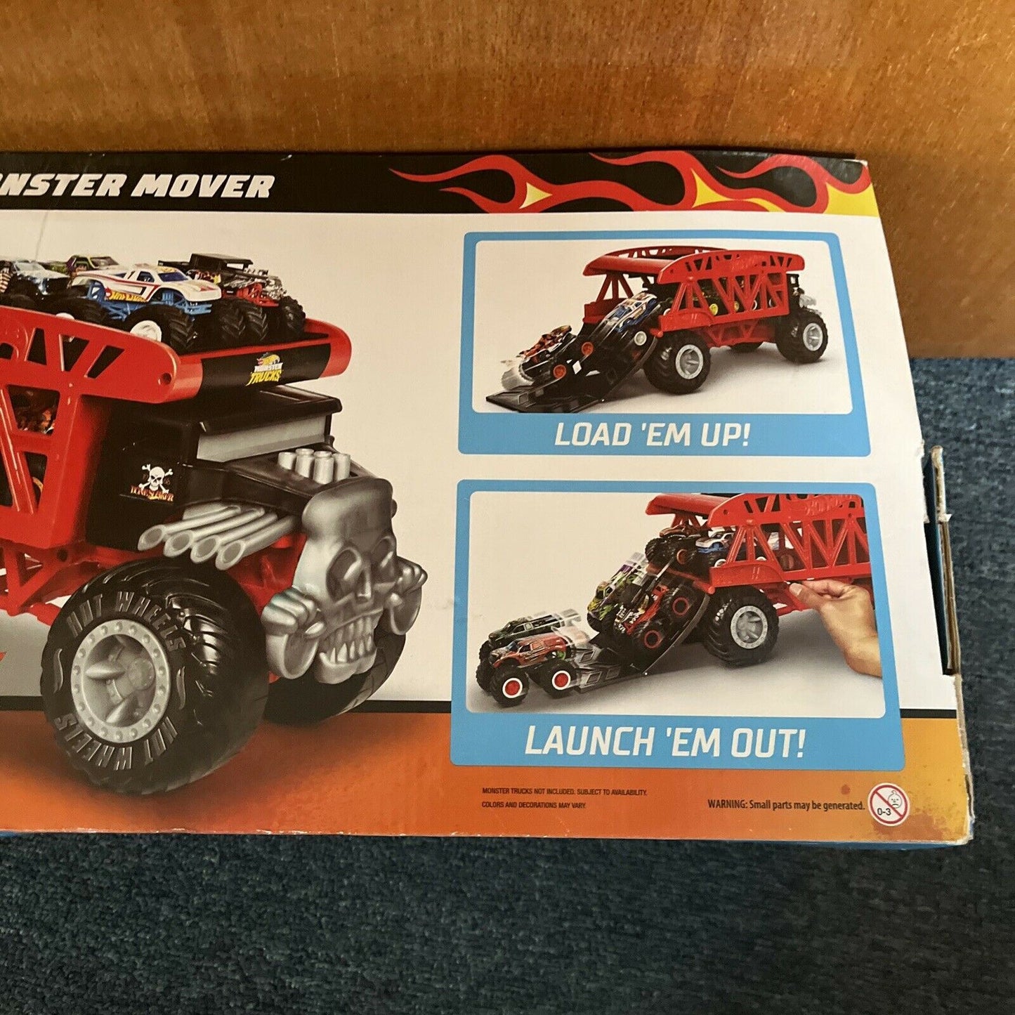Hot Wheels 1:64 Monster Mover Truck 16" Long 9" Tall FYK13 2018 Mattel