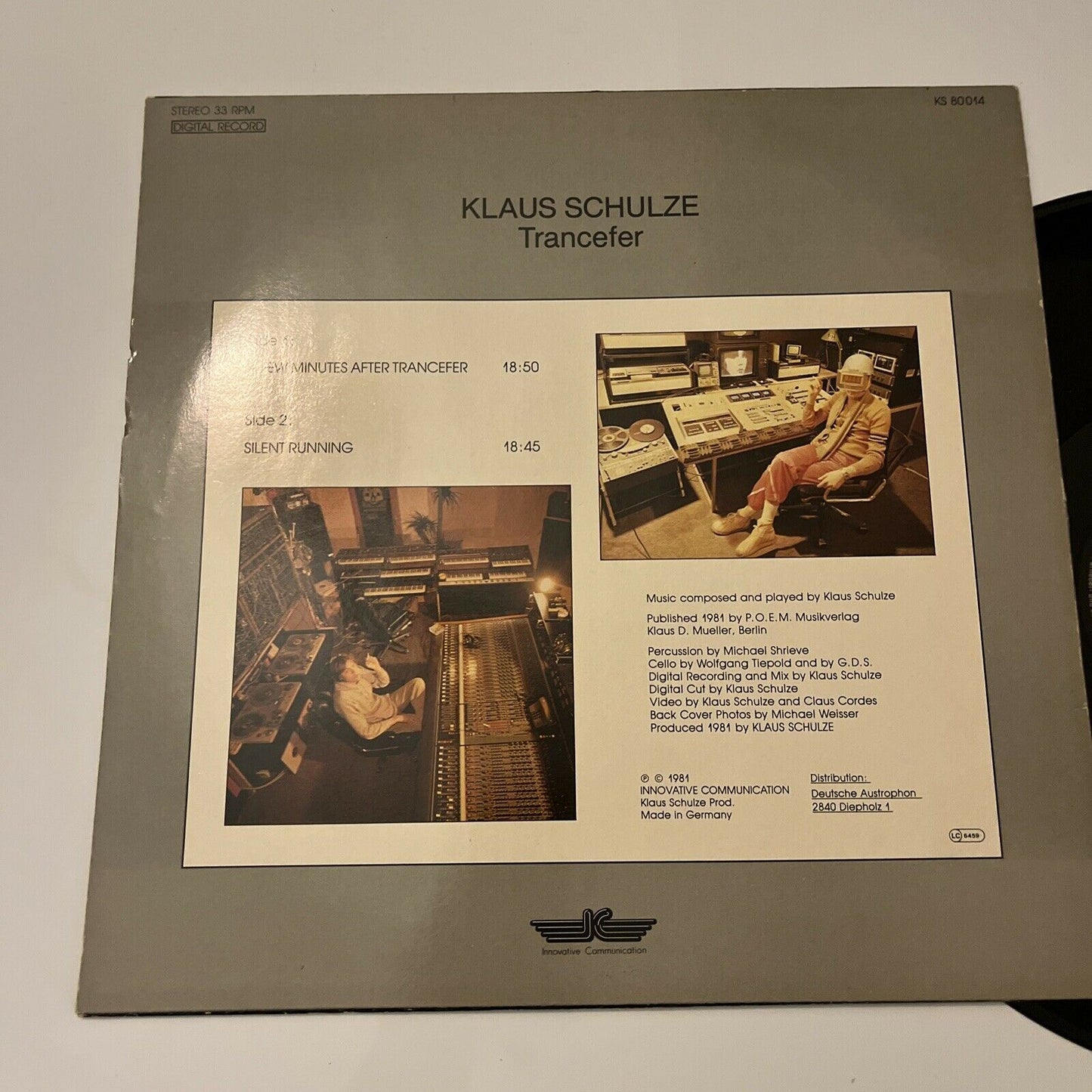 Klaus Schulze - Trancefer (Vinyl, 1981)