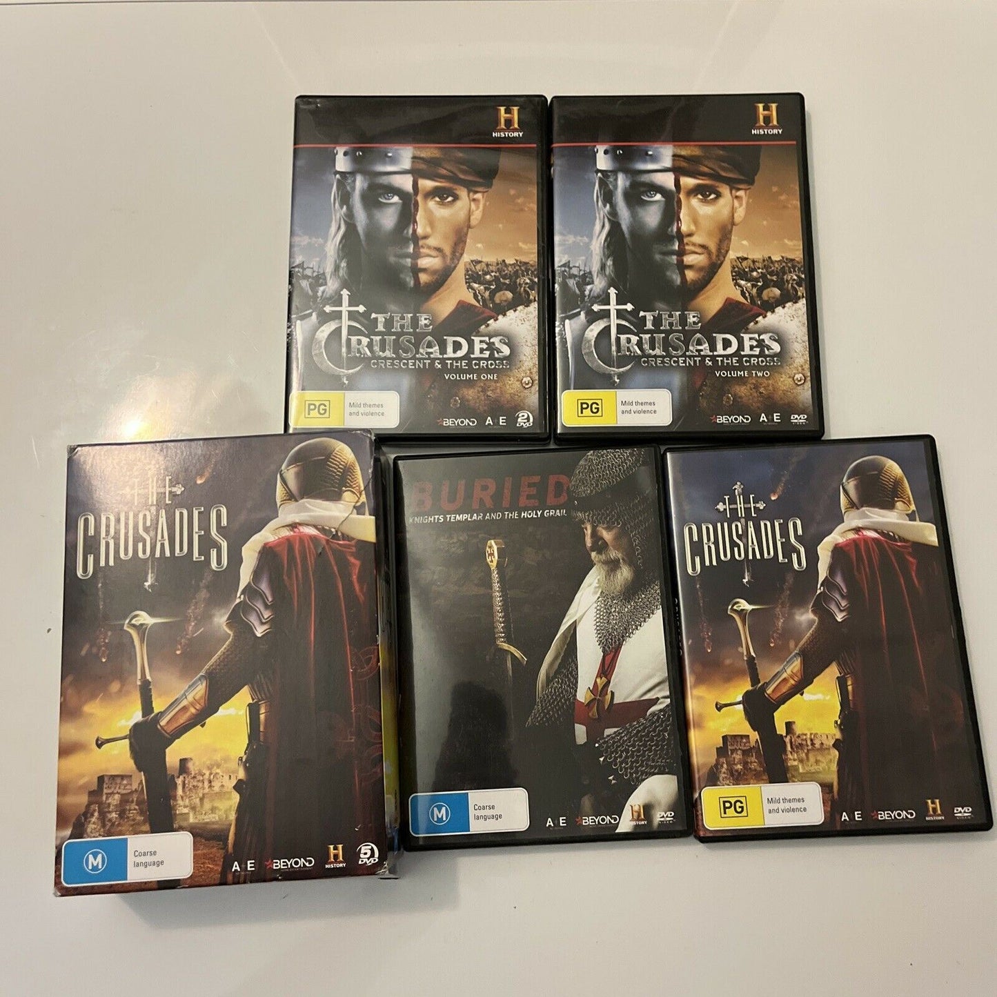 History Channel: The Crusades (DVD, 2018, 5-Disc) Region 4