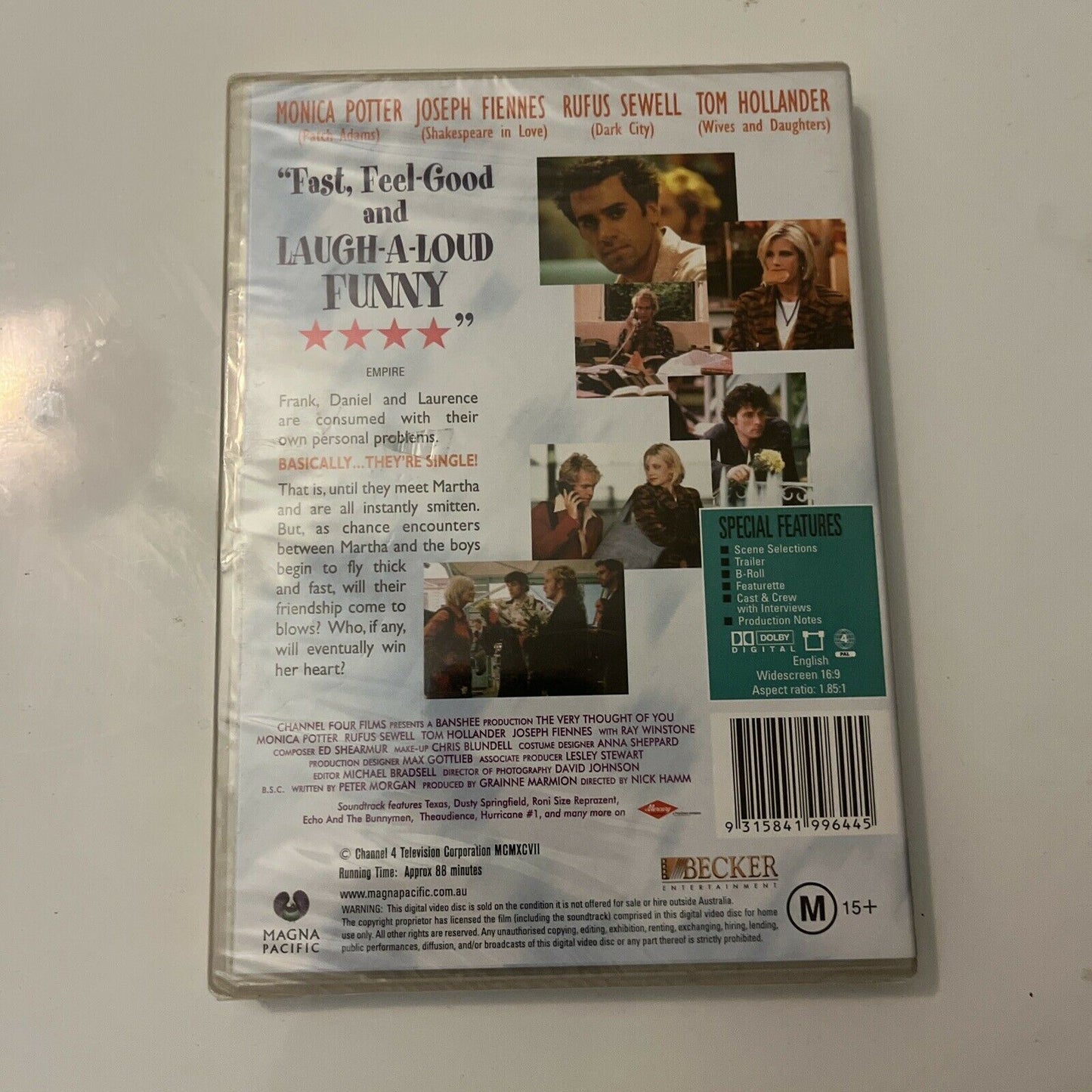 *New Sealed* The Very Thought Of You (DVD, 1998) Monica Potter Region 4