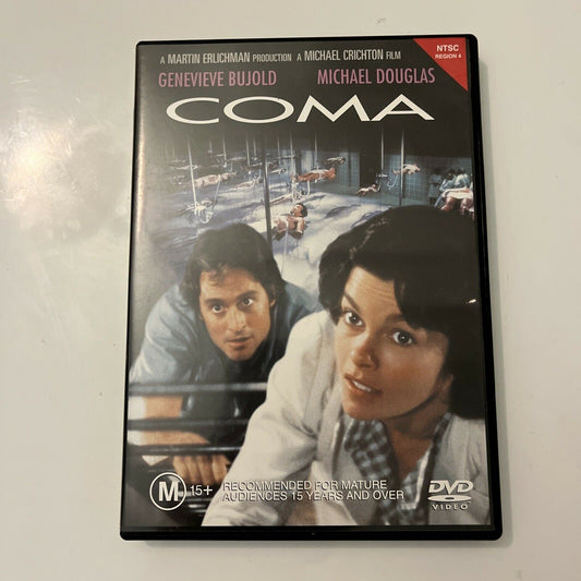 Coma (DVD, 1978) Genevieve Bujold, Michael Douglas, Richard Widmark, Region 4