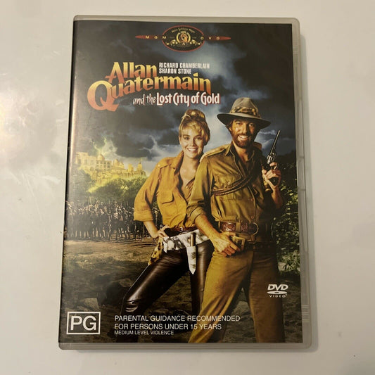 Allan Quatermain And The Lost City Of Gold (DVD, 1986) Sharon Stone Region 4
