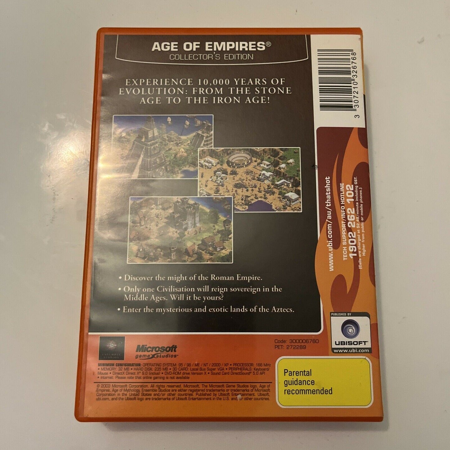 Age Of Empires Collectors Edition (PC, 2003) PC Game - FREE POST