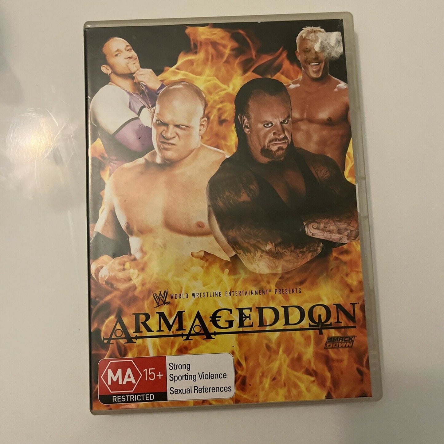 WWE - Armageddon (DVD, 2006) John Cena, Dave Bautista, Booker Huffman Region 4