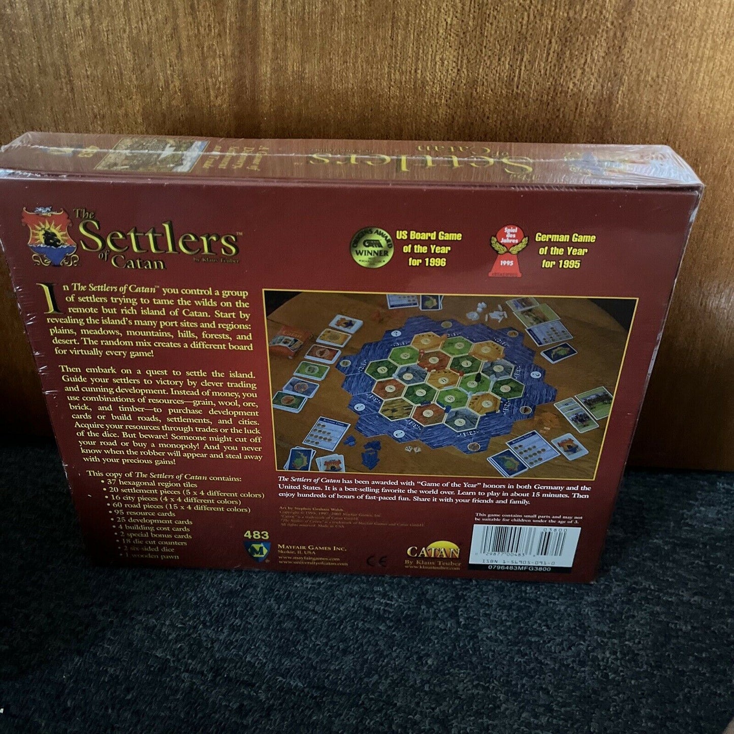 *New Sealed* The Settlers of Catan by Klaus Teuber Board Game