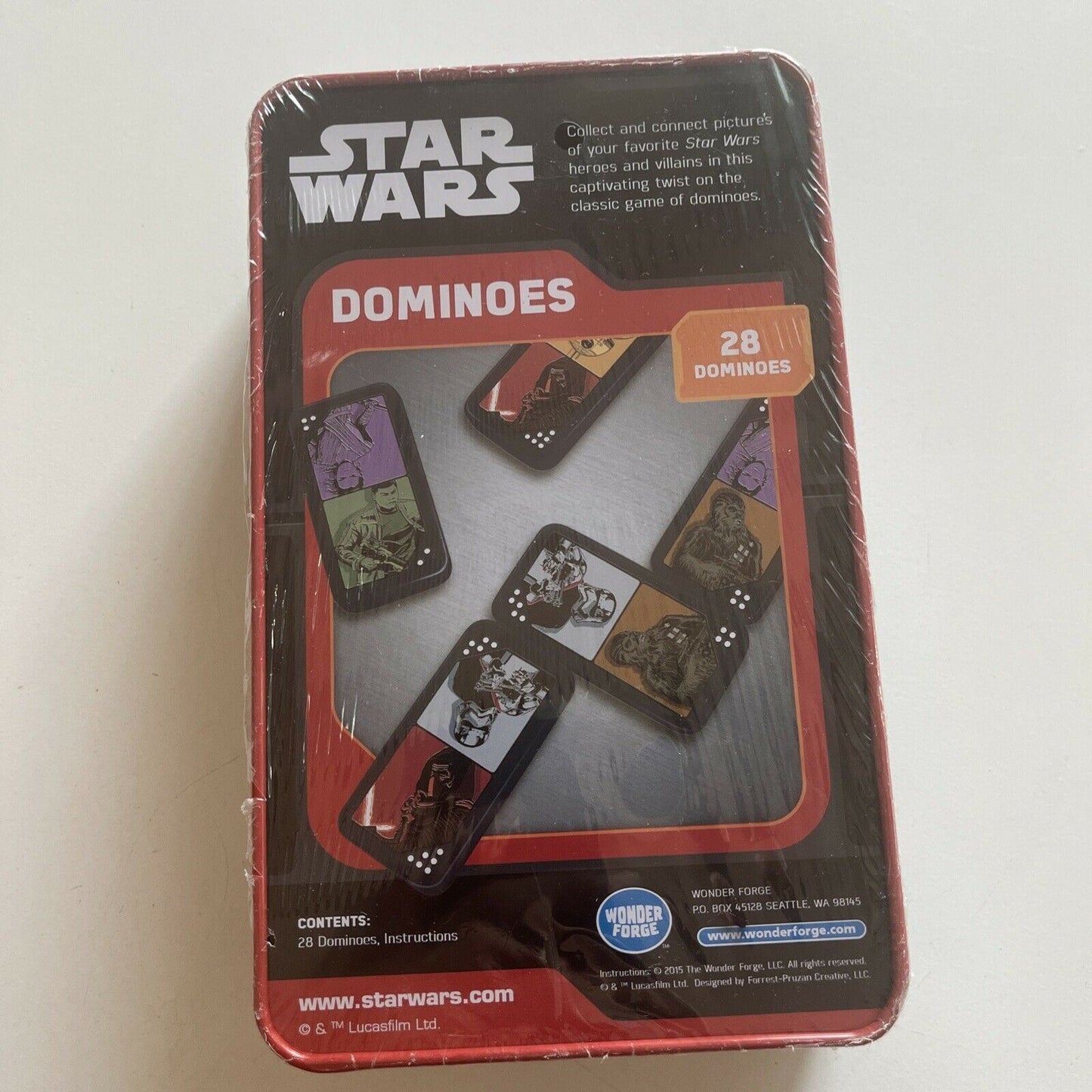 *New Sealed* Star Wars The Force Awakens Dominoes - 28 Dominoes 2015