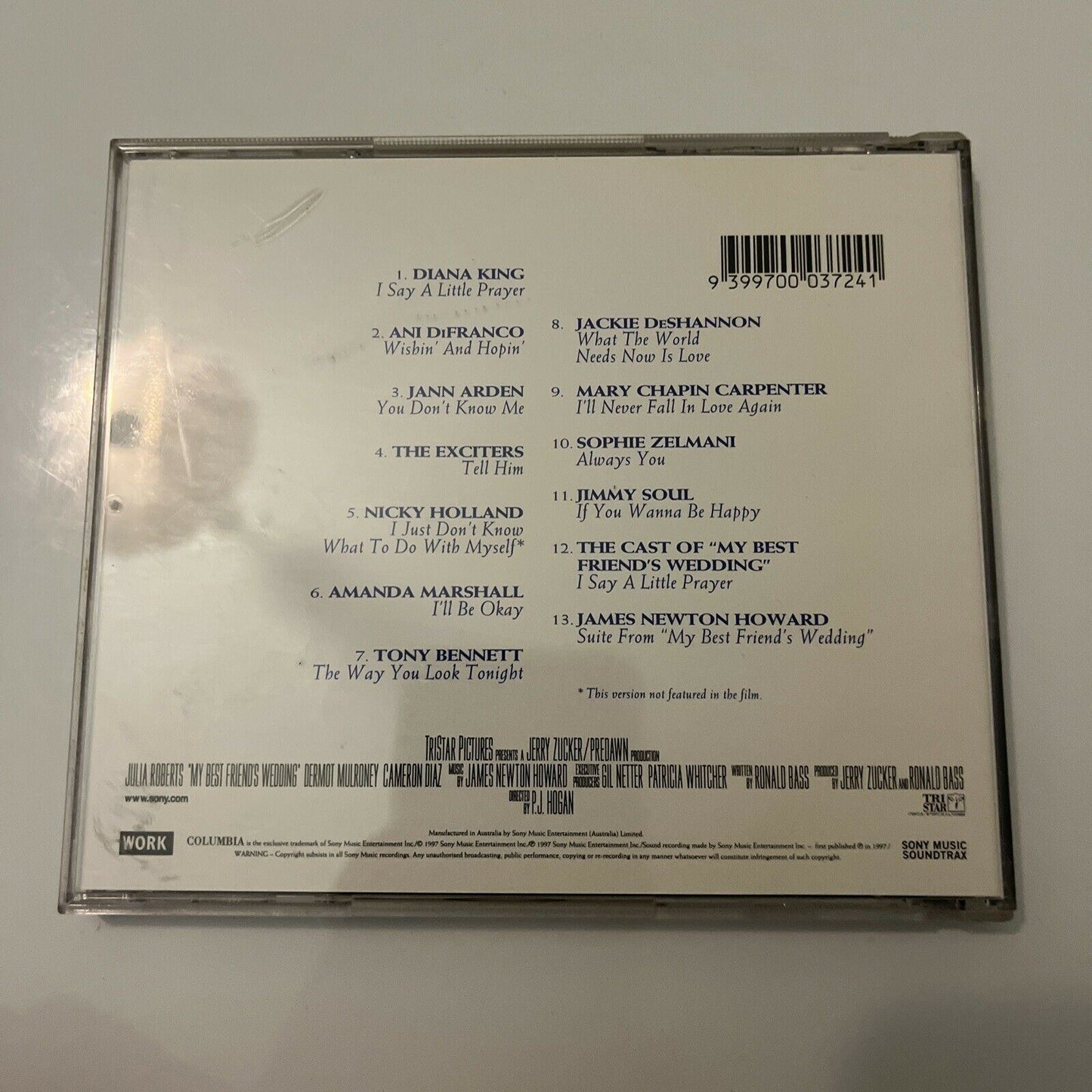 My Best Friends Wedding Music From The Motion Picture (CD, 1997)