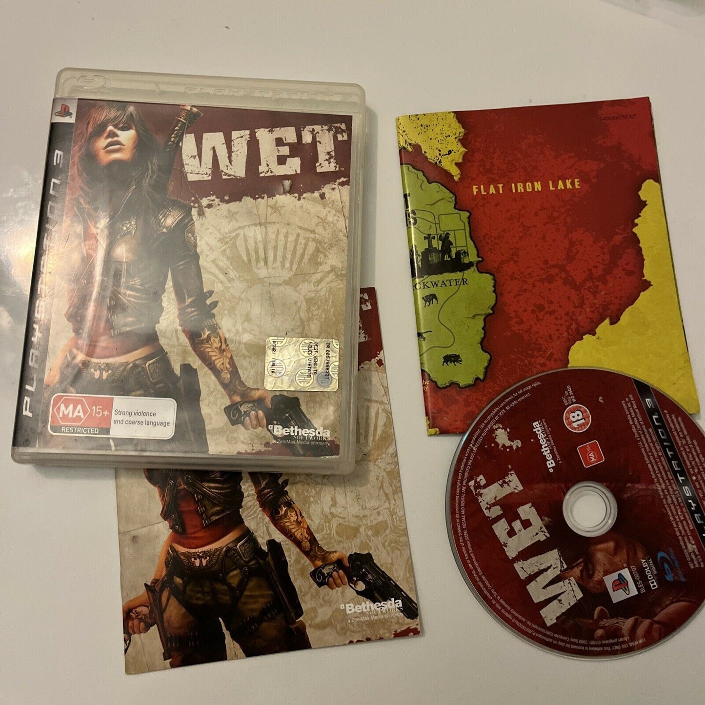 Wet - Sony Playstation 3 PS3 - Complete with Manual And Map