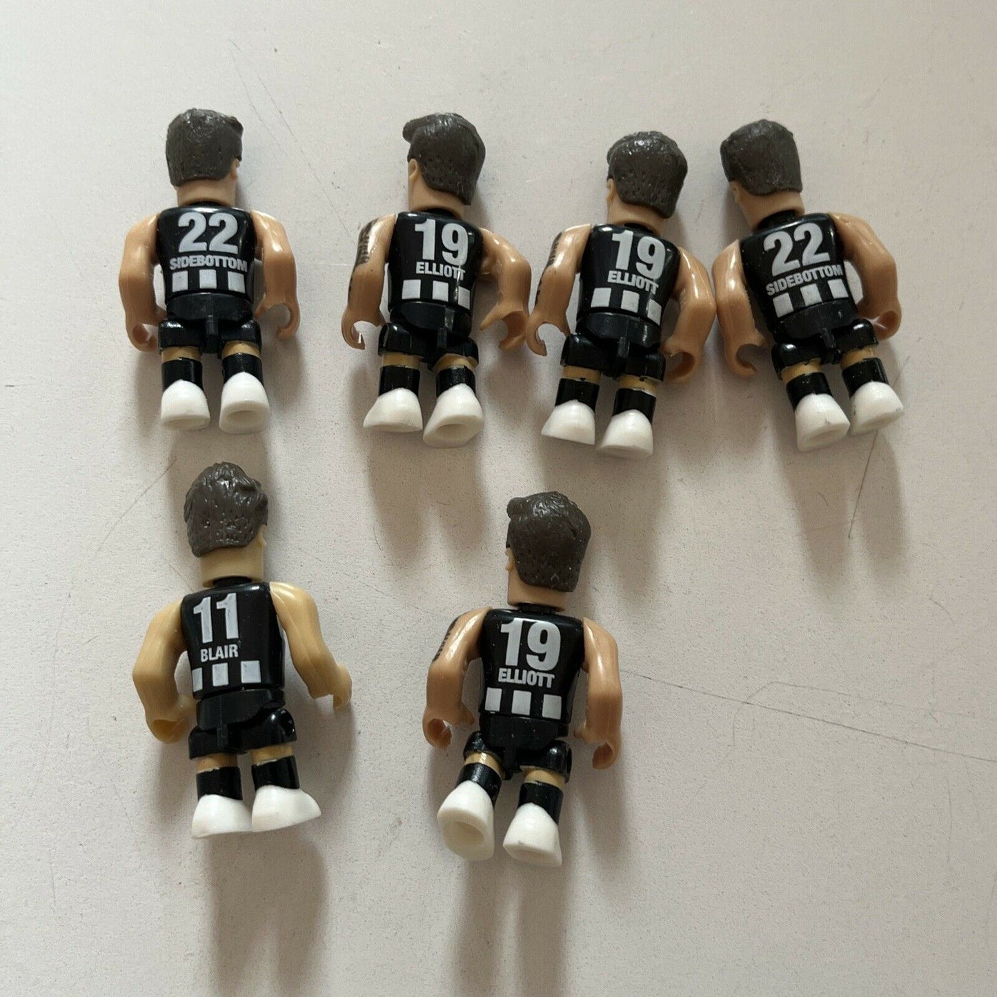 AFL Micro Figures - Collingwood Magpies - Sidebottom, Elliott, Blair