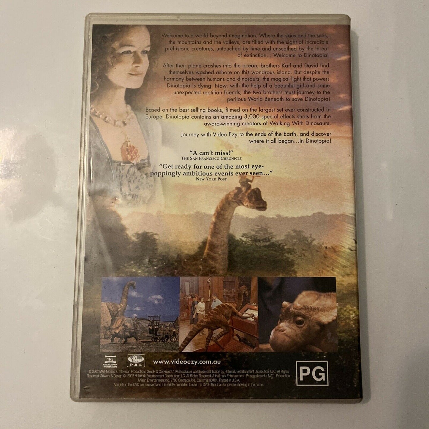 Dinotopia (DVD, 2002) Tyron Leitso, David Thewlis, Wentworth Miller Region 4