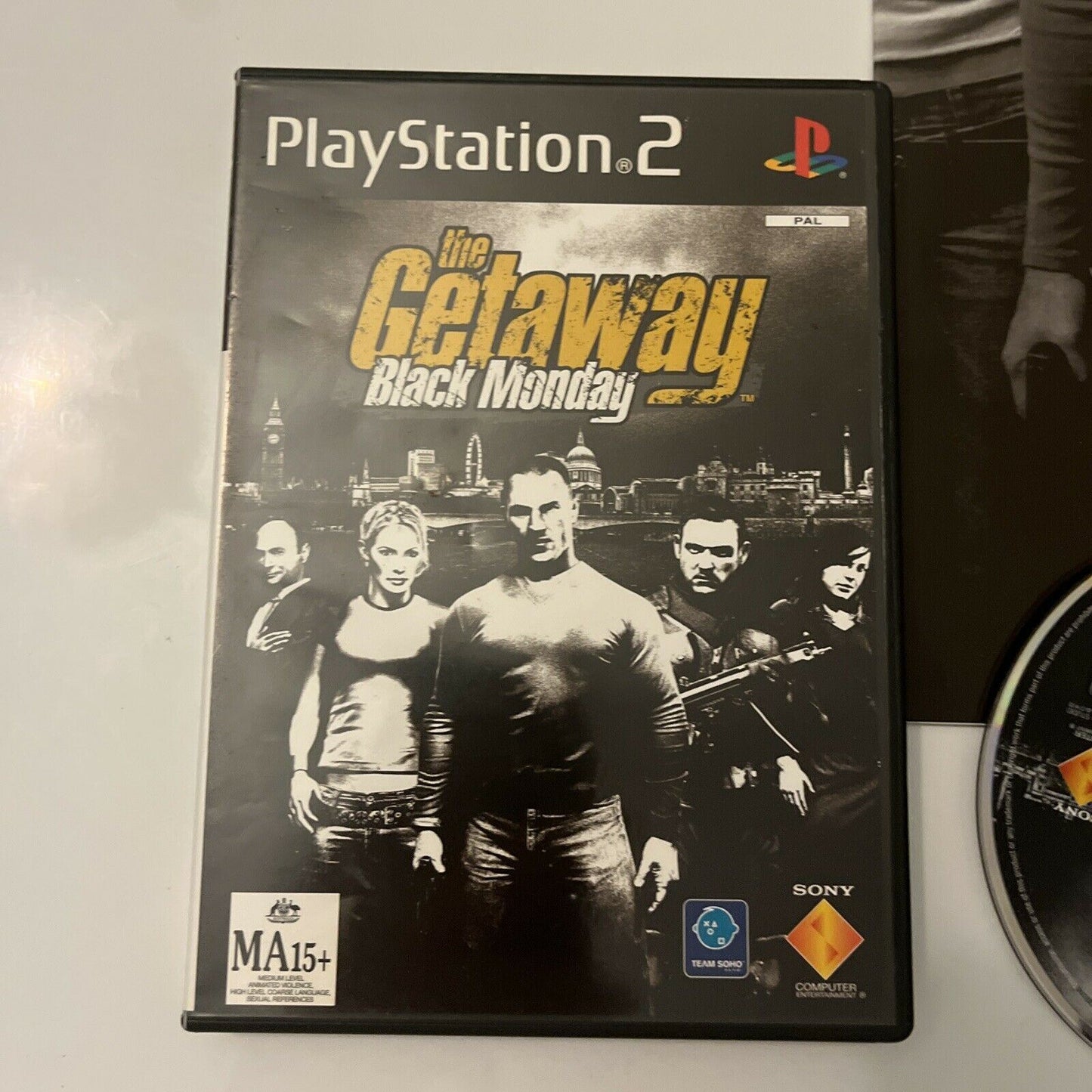 The Getaway: Black Monday - PlayStation 2 PS2 With Map & Poster PAL