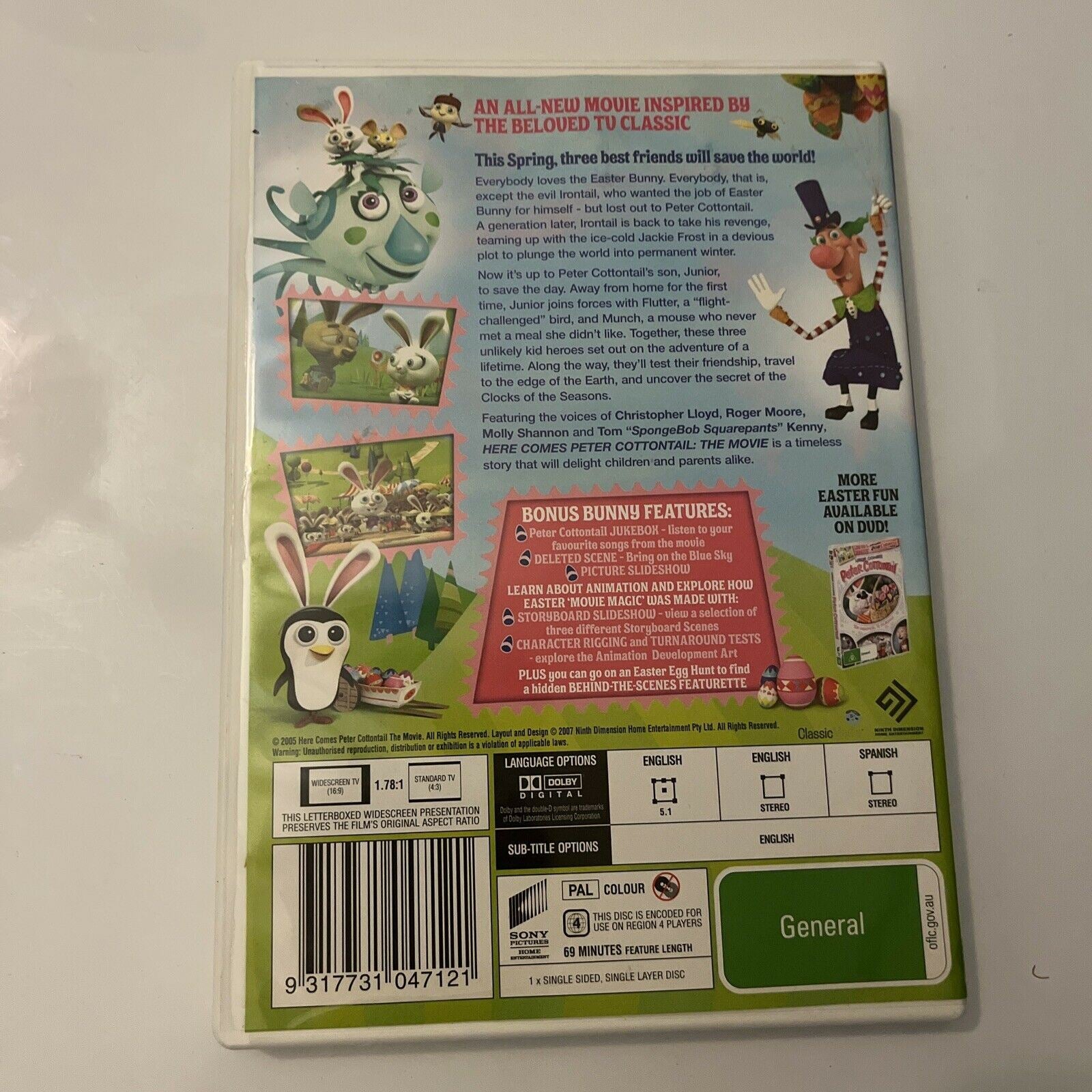 Here Comes Peter Cottontail (DVD, 2005) Region 4 – Retro Unit