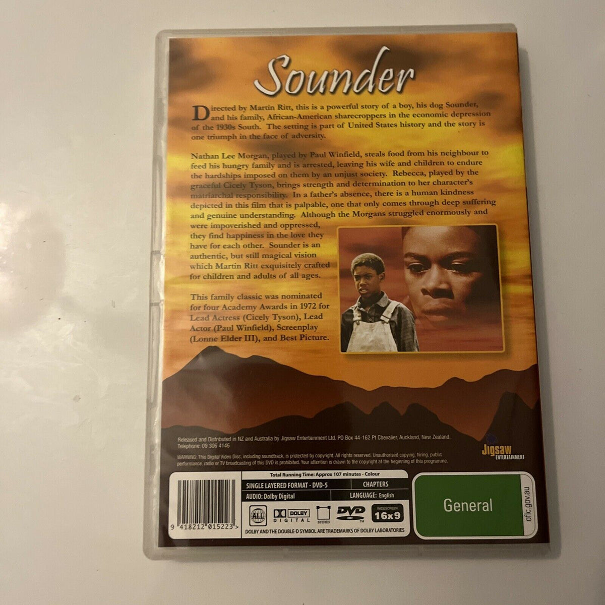 Sounder Dvd Sounder (DVD, 1972) Cicely Tyson, Paul Winfield, Kevin Hooks All Regio ...