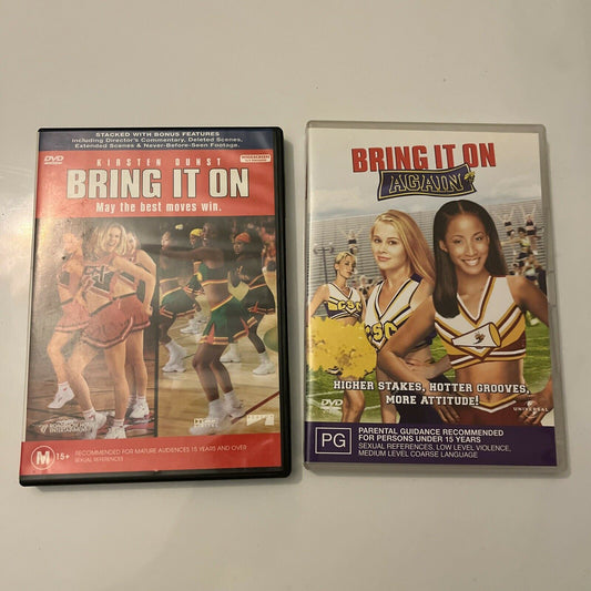 Bring It On / Bring It On Again (DVD, 2004, 2-Disc) Kirsten Dunst Region 4