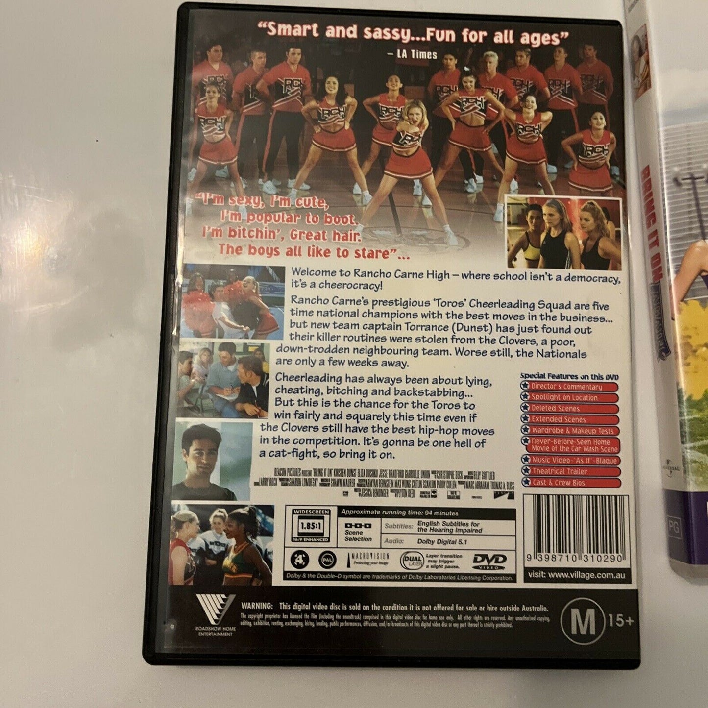 Bring It On / Bring It On Again (DVD, 2004, 2-Disc) Kirsten Dunst Region 4