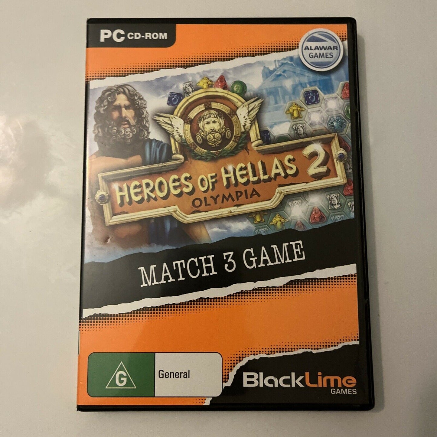 Heroes of Hellas 2: Olympia PC CD-ROM Match 3 Game