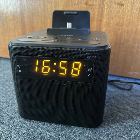 Philips Alarm Clock FM Radio with Micro USB Charger Port AJ3200/79