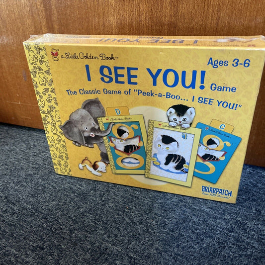 *New Sealed* A Little Golden Book I See You! Card Game Peek-a-Boo... I See You!