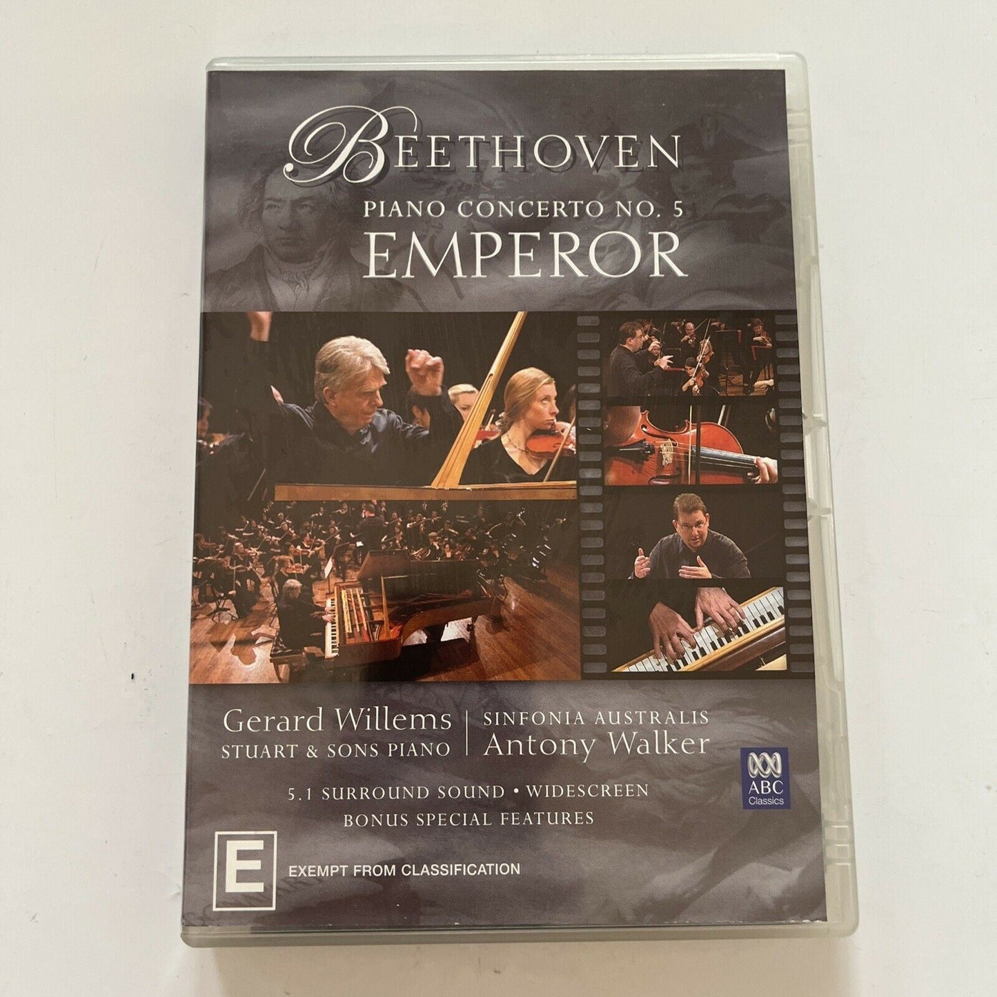 Beethoven Piano Concerto No. 5 Emperor (DVD, 2004) Gerard Willems. All Regions