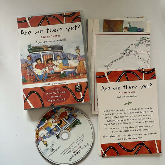 Are We There Yet? by Alison Lester (Audio CD, 2005) Postcards & Map