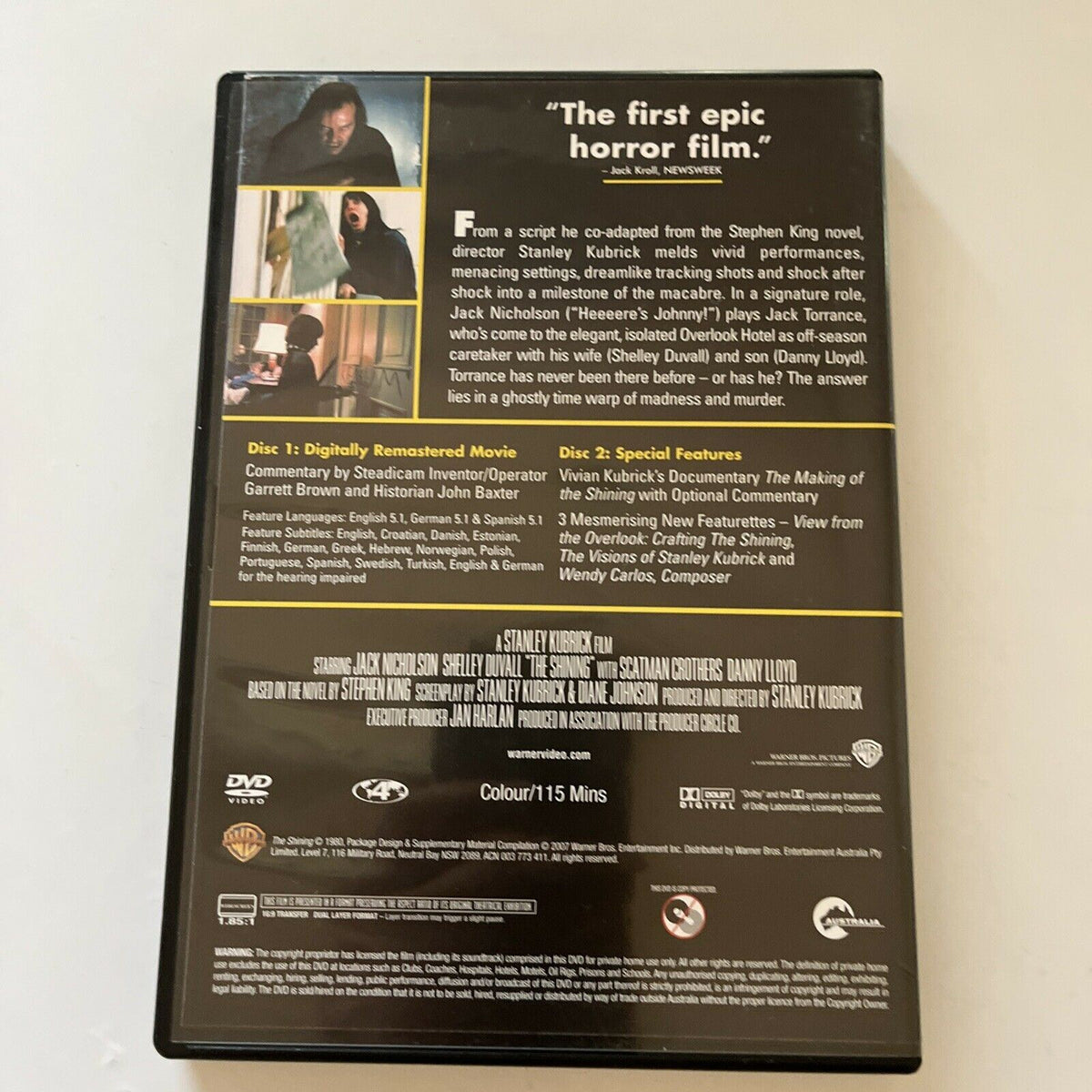Stanley Kubrick: The Shining - Special Edition (DVD, 1980, 2-Disc) Region 4