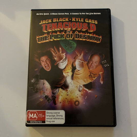 Tenacious D in The Pick Of Destiny (DVD, 2006) Jack Black, Kyle Gass. Region 4