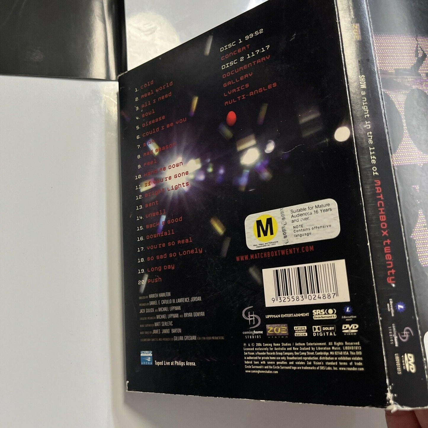 Show A Night In The Life Of Matchbox Twenty (DVD, 2004, 2-Disc) Region 4
