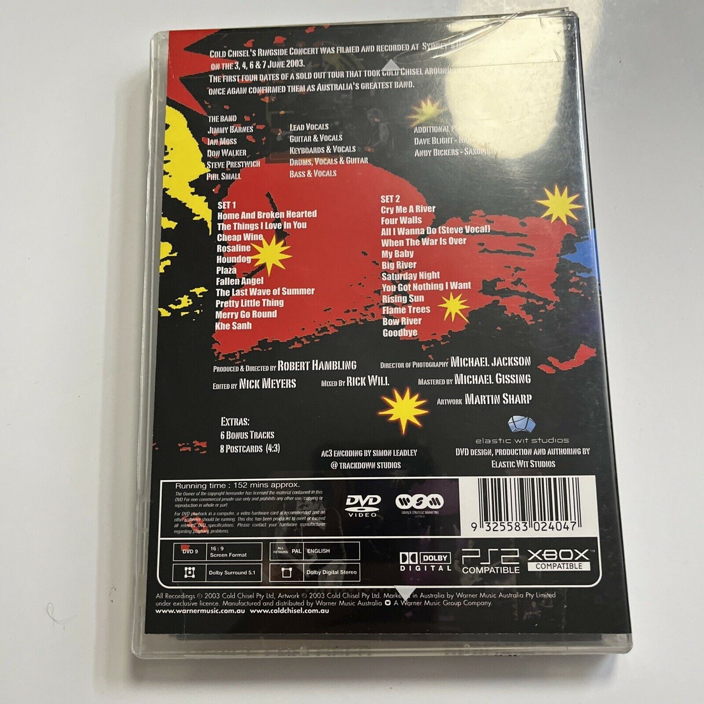 Cold Chisel ‎Ringside The Movie Live Hordern Pavilion (DVD, 2003) All Regions